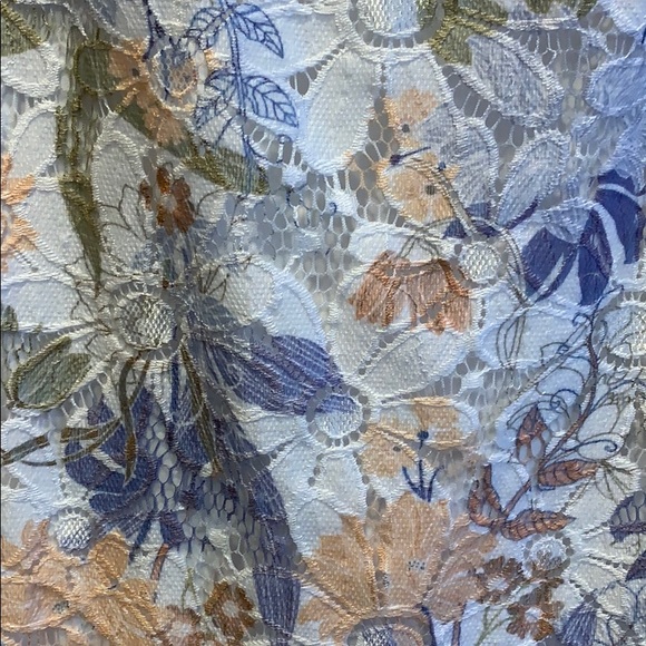 Liz Claiborne pastel  lace flower dress - Picture 2 of 2